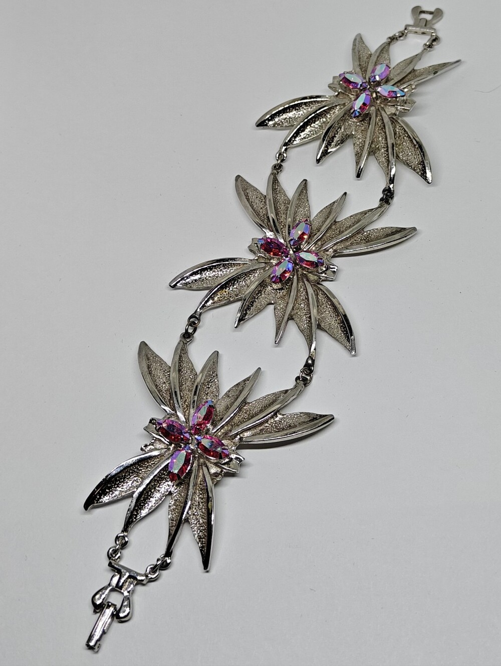 Stunning Signed Pierre Star Panel Bracelet